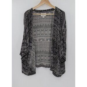 American Eagle Abstract Print Flowy Kimono Cardigan‎ XS-S, Lightweight Boho